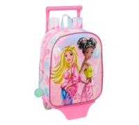 Safta Sac à dos à roulettes Barbie Painterly Rose