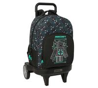 Safta Sac à Dos à Roulettes Compact Evolutive Extraible Minecraft Screen 33l 45x33x22 Cm