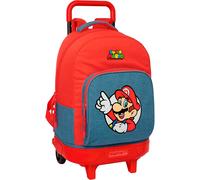Safta Sac à Dos à Roulettes Compact Extraible Super Mario 33l