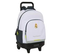 Safta Sac à dos à roulettes Real Madrid 25/26 45 cm blanc