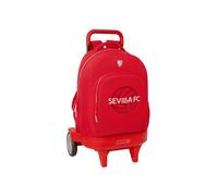 Safta Sevilla Fc With Removable Evolutive Wheeled Backpack Rouge Enfants