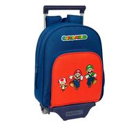 Safta Sac à Dos à Roulettes Super Mario 10l 28x34x10 Cm