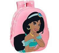 Safta Sac à dos avec design 3D et chariot 705 d'Aladdin, rose clair, 270x100x320 mm, Décontracté