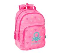 Safta Benetton 20l 32x42x15 Cm Backpack Rose Enfants