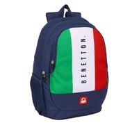 Safta Benetton Flag 23l 27x33x10 Cm Backpack Bleu Enfants