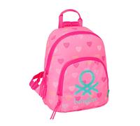 Safta Benetton Heart 9.75l 25x30x13 Cm Mini Backpack Rose Enfants