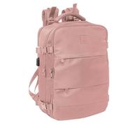safta - Sac à dos de voyage en cabine pour ordinateur portable 15,6", idéal pour les jeunes de différents âges, confortable et polyvalent, qualité et résistance, 29 x 19 x 44 cm, rose, M, Décontracté