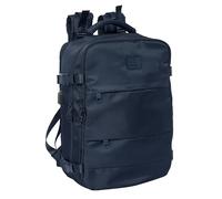 safta - Sac à dos de voyage en cabine pour ordinateur portable 15,6", idéal pour les jeunes de différents âges, confortable et polyvalent, qualité et résistance, 29 x 19 x 44 cm, bleu marine, M