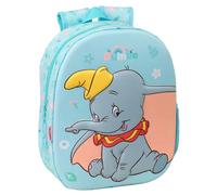 Sac Ã dos rond enfant Safta Disney Dumbo 3D Bleu 27x33x10 cm