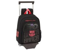 safta - sac à dos enfant à roulettes fc barcelona 34cm-79111-79111