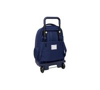 Safta 612526918 F.c Barcelona 2nd Kit Compact 33l Wheeled Backpack Bleu