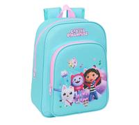 Safta Sac à dos scolaire enfant GABBY'S DOLLHOUSE – adaptable au chariot, confortable, 26 x 11