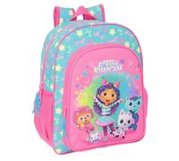 Safta - Sac à dos Gabby's Dollhouse Confetti 612527640 15 l 32×43×14 cm Bleu/Rose Enfants