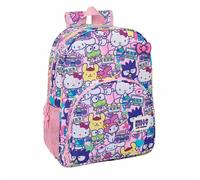 Safta Sac à dos Hello Kitty & Friends adaptable au chariot 33x42x14 cm Rose 19 L dès 36 mois