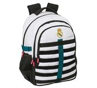 Safta Real Madrid 26/27 Doucle Cross 23.46l Backpack Blanc Enfants