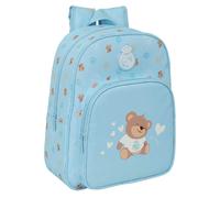 Real Madrid PREESCOAR BLEU - Sac à dos scolaire pour enfant, sac à dos pour enfant, adaptable au chariot, idéal pour les enfants d'âge scolaire, 26 x 11 x 34 cm