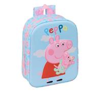 safta | Sac à dos scolaire maternelle Peppa Pig 3D, dimensions : 22 x 10 x 27 cm