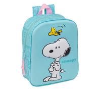 SNOOPY - Sac à dos de crèche 3D, facile à nettoyer, idéal pour les enfants de différents âges, confortable et polyvalent, qualité et résistance, 22 x 10 x 27 cm