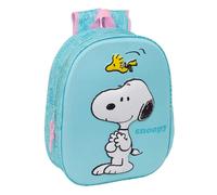 SNOOPY - Sac à dos d'école avec design 3D, idéal pour enfants de différents âges, confortable et polyvalent, qualité et résistance, 27 x 10 x 33 cm
