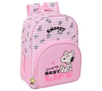 Safta Sac à dos enfant Snoopy 10 L, 26 x 11 x 34 cm, adaptable poussette dès 36 mois