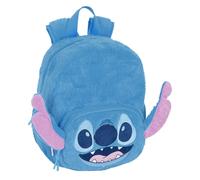 Safta Sac à dos Stitch 21 L 22x42x15 cm - Bleu - Adaptable au chariot, nettoyage facile