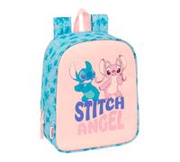 STITCH OHANA - Sac à dos pour enfant, sac à dos scolaire, adaptable au chariot, idéal pour crèche, confortable et polyvalent, qualité et résistance, 22 x 10 x 27 cm