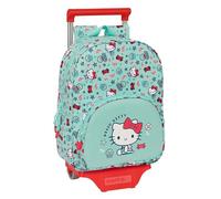 Safta Sac à dos unisexe Kids M020d TROLLS 3 - Sac à dos avec chariot 705, idéal pour les enfants de différents âges, confortable et polyvalent, qualité et résistance, 26 x 11 x 34 cm, rose, turquoise,