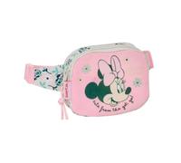 SAFTA | Sac Banane Enfant Disney Minnie Mouse Minty, Compartiment Principal zippé, Sangle réglable à Boucle, léger et résistant, 14 x 4 x 11 cm