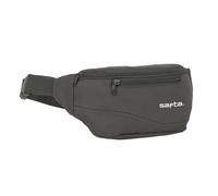 Safta Sac banane avec poche extérieure, gris, taille M