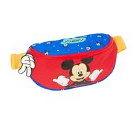 Safta Sac banane Mickey Mouse Good Day – pour enfants, zippée, confortable, 23x9x14 cm Bleu