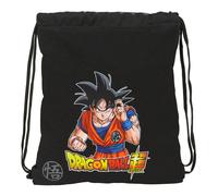 safta Dragon Ball Combat - Grand Sac à Dos Plat, idéal pour Les Enfants de différents âges, Confortable et Polyvalent, qualité et résistance, 35 x 40 cm, Noir, M, Décontracté