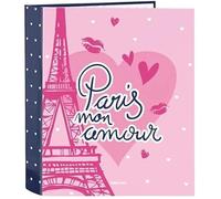 Safta Safta-M657 Paris-Classeur À 4 Anneaux, Idéal Pour Enfants De Différents Âges, Confortable Et Polyvalent, Qualité Et
