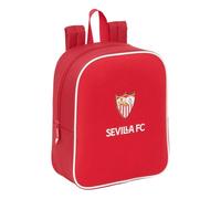 safta Sevilla FC - Sac à dos de crèche, adaptable au chariot, nettoyage facile, idéal pour les enfants de différents âges, confortable et polyvalent, qualité et résistance, 22 x 10 x 27 cm, rouge, M