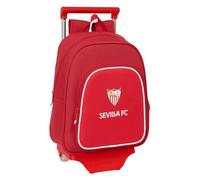 Safta Sevilla FC - Sac à dos pour enfant avec chariot 705, idéal pour les enfants de différents âges, confortable et polyvalent, qualité et résistance, 28 x 10 x 34 cm, rouge, M, Décontracté