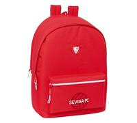 safta Sevilla FC - Sac à dos pour ordinateur portable 15,6" et USB, idéal pour les jeunes de différents âges, tissu recyclé, confortable et polyvalent, qualité et résistance, 31 x 18 x 44 cm, couleur