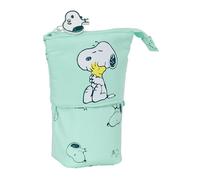 Safta Snoopy Groovy Trousse Convertible en Seau pour Enfant, idéale pour Les Enfants d'âge Scolaire, Confortable et Polyvalente, qualité et résistance, 8 x 6 x 19 cm, Couleur Vert d'eau, Vert d'eau,