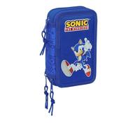 Trousse triple Sonic le Hérisson 37pcs Safta