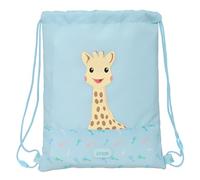 safta SOPHIE LA GIRAFE DREAMS - Sac à dos plat junior, facile à nettoyer, idéal pour les enfants de différents âges, confortable et polyvalent, qualité et résistance, 26 x 1 x 34 cm, bleu clair, M