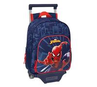 safta Spiderman 705 Sac à dos à roulettes pour enfants de différents âges, confortable et polyvalent, qualité et résistance, 27 x 10 x 33 cm