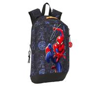 safta SPIDERMAN ATTACK - Mini sac à dos pour un usage quotidien, idéal pour les enfants de différents âges, confortable et polyvalent, qualité et résistance, 22 x 10 x 39 cm, Noir, M, Décontracté