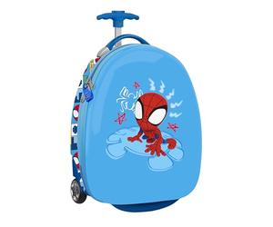 safta Spidey Rescue - Trolley de Cabine 16 Pouces, Valise à roulettes, Cadenas de sécurité, Valise légère, 28 x 23 x 43 cm, Rouge, Bleu, M, Décontracté