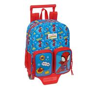 Safta Spidey 6l 22x27x10 Cm Mini Wheeled Backpack Bleu Enfants
