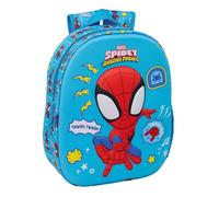 SPIDEY Sac à dos d'école avec design 3D, idéal pour enfants de différents âges, confortable et polyvalent, qualité et résistance, 27 x 10 x 33 cm