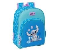 STITCH HAWAII - Sac à dos scolaire pour enfants d'âge scolaire, confortable et polyvalent, 26 x 11 x 34 cm, bleu, bleu, Estándar, Décontracté
