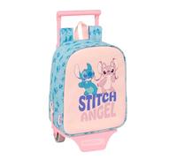 safta Stitch Ohana - Sac à Dos de crèche avec Chariot, idéal pour Enfants de différents âges, Confortable et Polyvalent, qualité et résistance, 22 x 10 x 27 cm