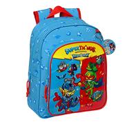Safta SUPERZINGS Sac à dos scolaire pour enfants de différents âges, confortable et polyvalent, qualité et résistance, 27 x 10 x 33 cm, Bleu, bleu, Estándar, Décontracté