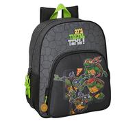 Safta TORTUGAS NINJA - Sac à dos scolaire pour enfant, adaptable au chariot, idéal pour les enfants d'âge scolaire, confortable et polyvalent, qualité et résistance, 32 x 12 x 38 cm, couleur