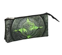 safta Transformers Trousse Triple, Trousse pour Enfant, idéale pour Les Enfants d'âge Scolaire, Confortable et Polyvalent, qualité et résistance, 22 x 3 x 12 cm, Noir, Noir, Estándar, décontracté