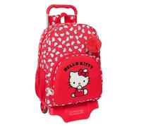safta Hello Kitty ICONIC - Grand sac à dos scolaire avec chariot, sac à dos pour enfant, adaptable au chariot, idéal pour les enfants d'âge scolaire, confortable et polyvalent, qualité et résistance,