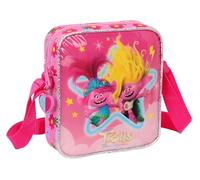 Safta TROLLS 3 Sac à bandoulière pour enfants, sac à bandoulière enfant, idéal pour les enfants de 5 à 14 ans, confortable et polyvalent, qualité et résistance, 16 x 4 x 18 cm, Rose, rose, Estándar,